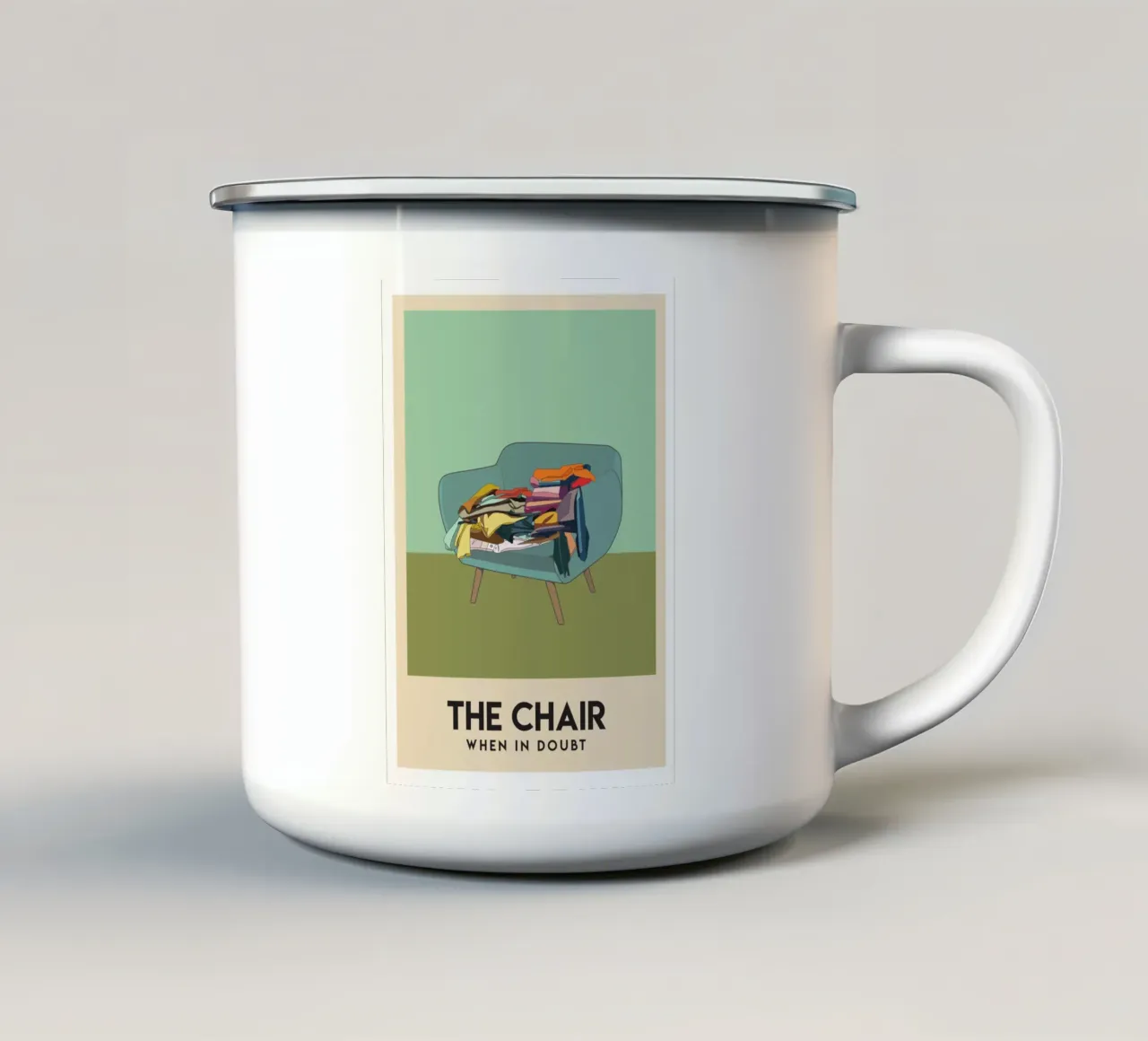 Il Presidente tazza in smalto da Trabolt Design