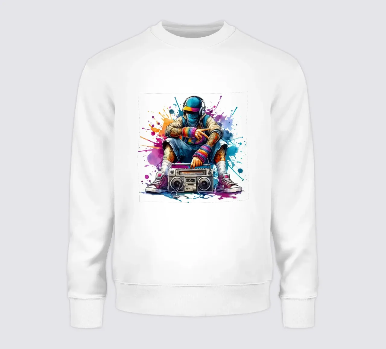 cantante hip hop in acquerello felpa da 🎁 ARTVI-SHOP