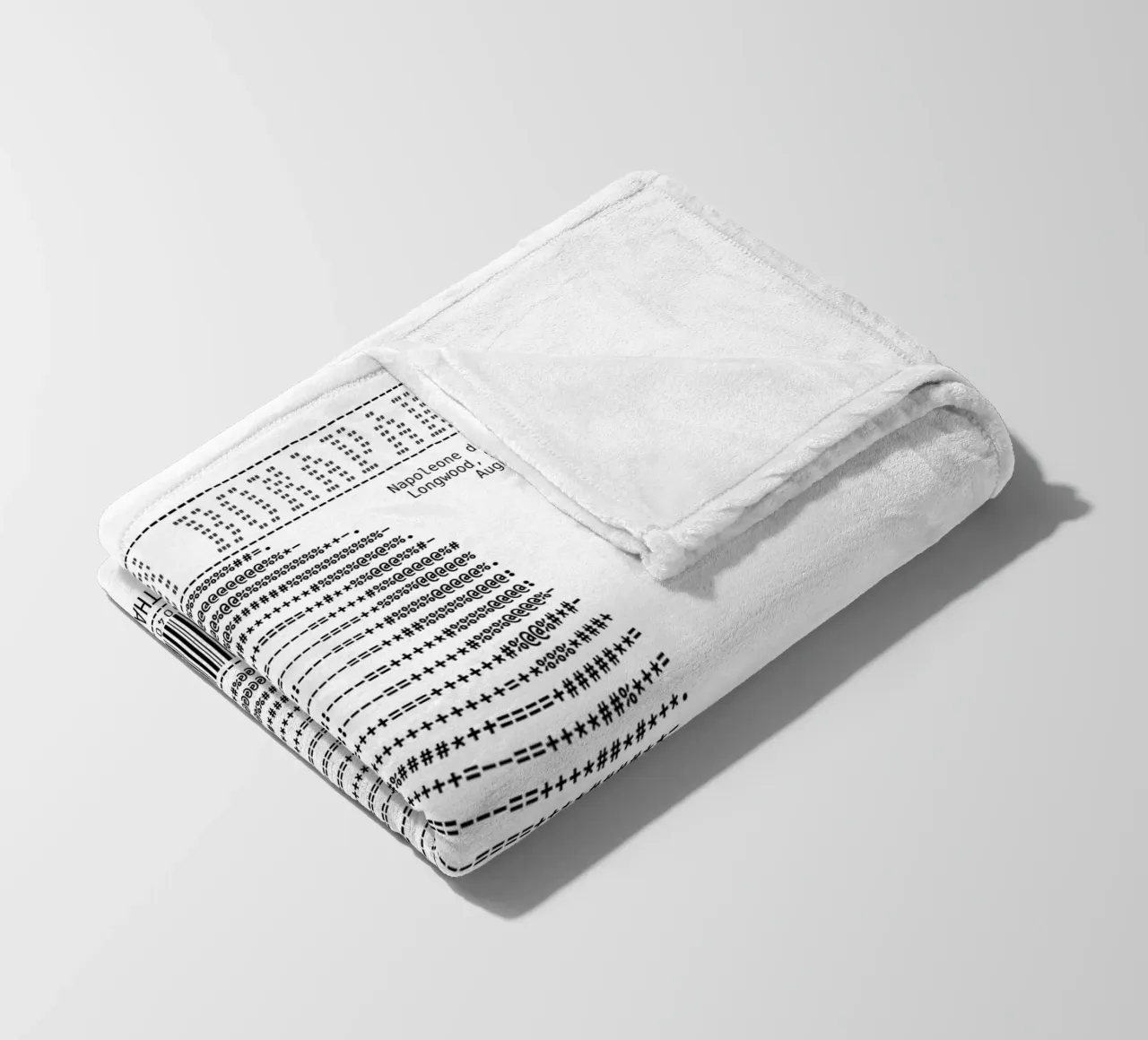Receipt Art - Napoleon Buonaparte fleece blanket by Doa Project