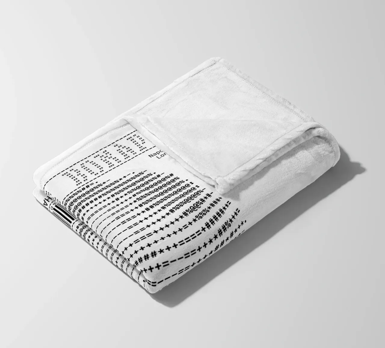 Receipt Art - Napoleon Buonaparte fleece blanket by Doa Project