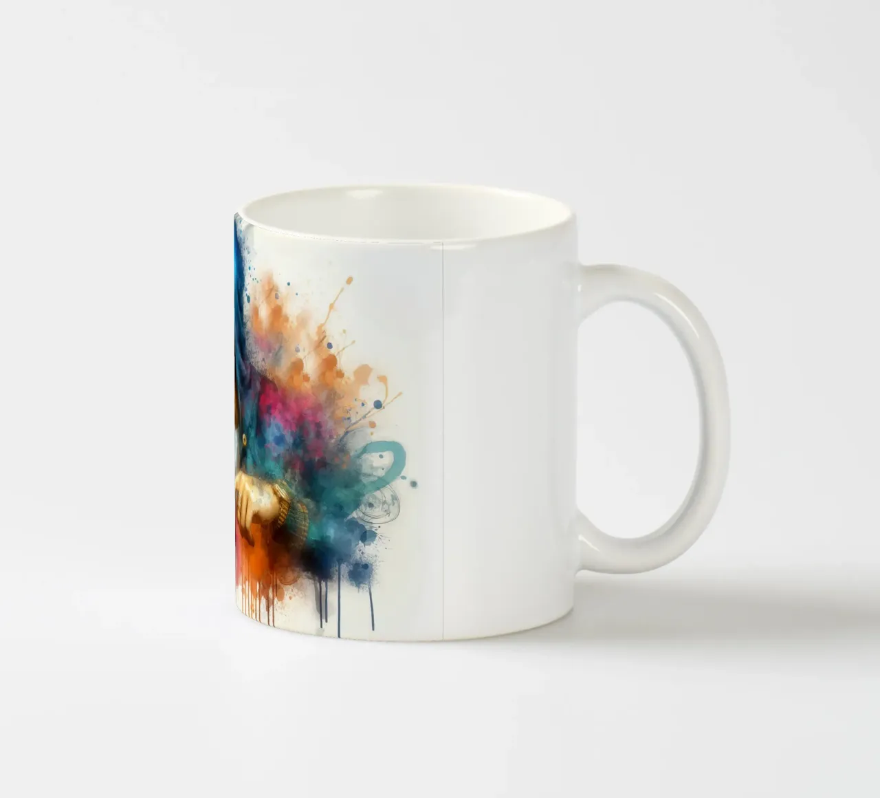 cantante hip hop in acquerello tazza in ceramica da 🎁 ARTVI-SHOP
