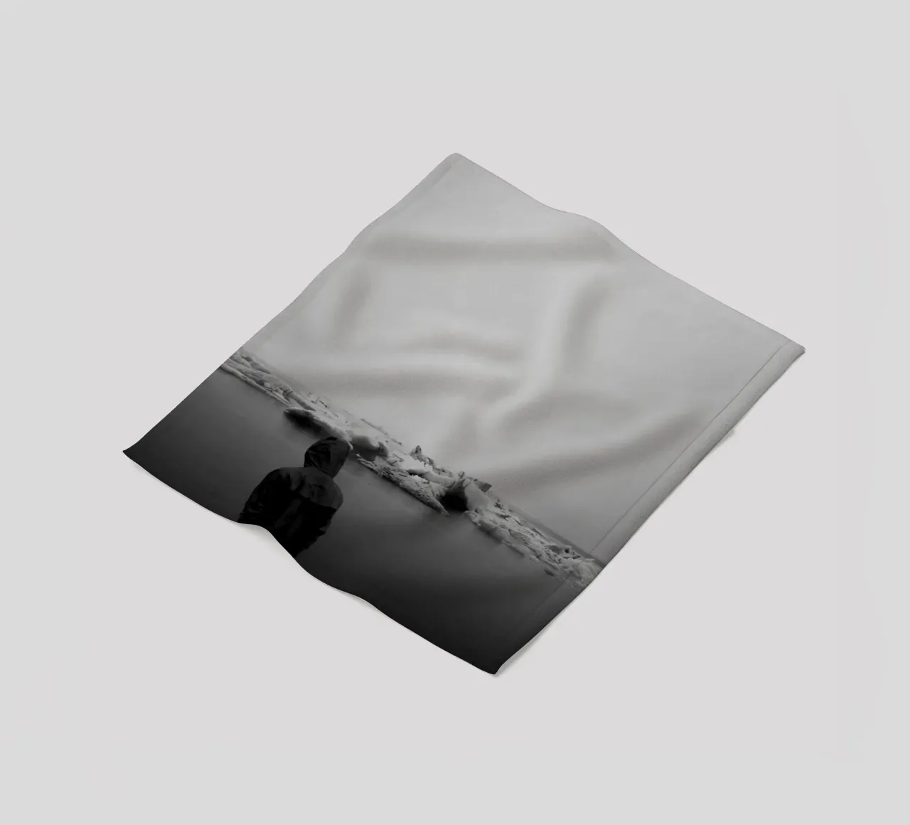 Iceland #01: man and ice coperta in pile da zenitt
