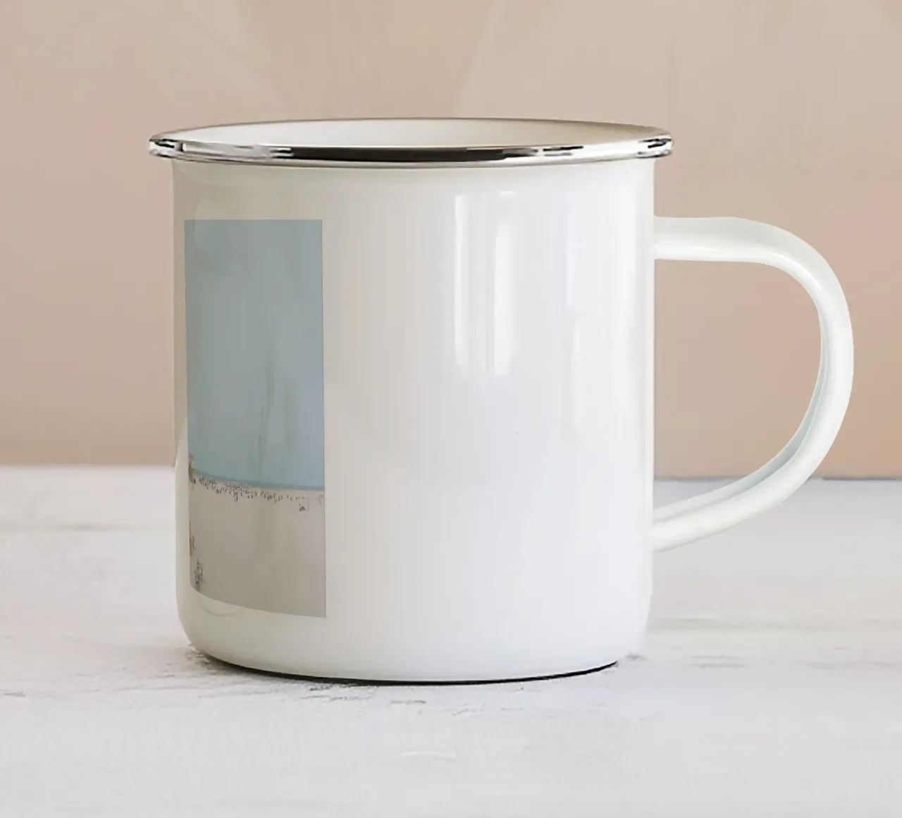 St. Peter Ording #01: Beach Escape taza de esmalte de zenitt