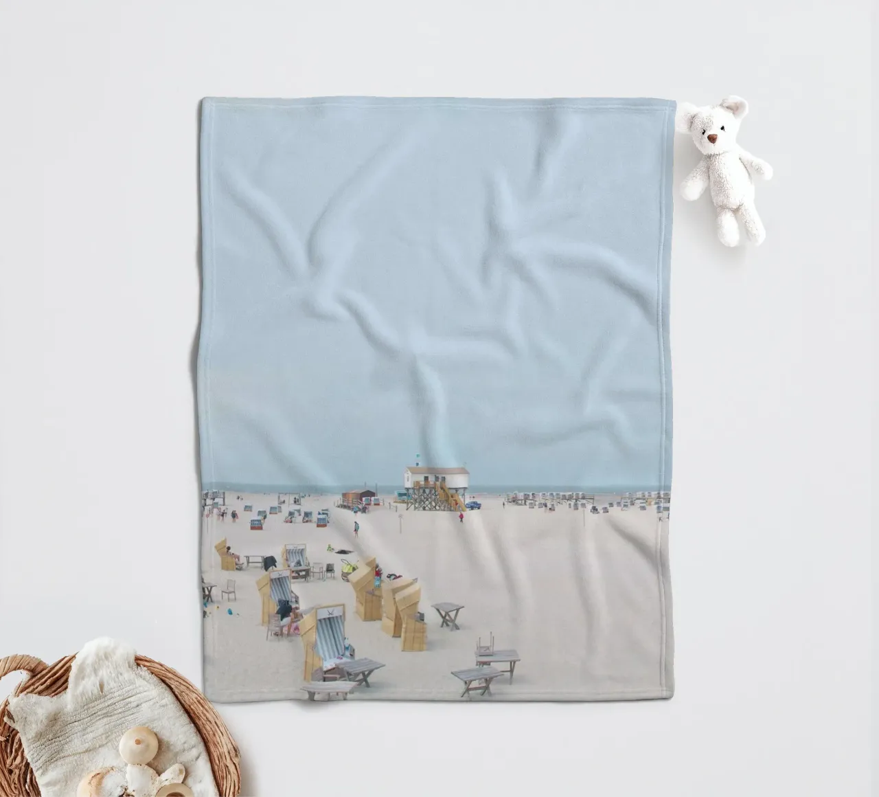 St. Peter Ording #01: Beach Escape coperta in pile da zenitt
