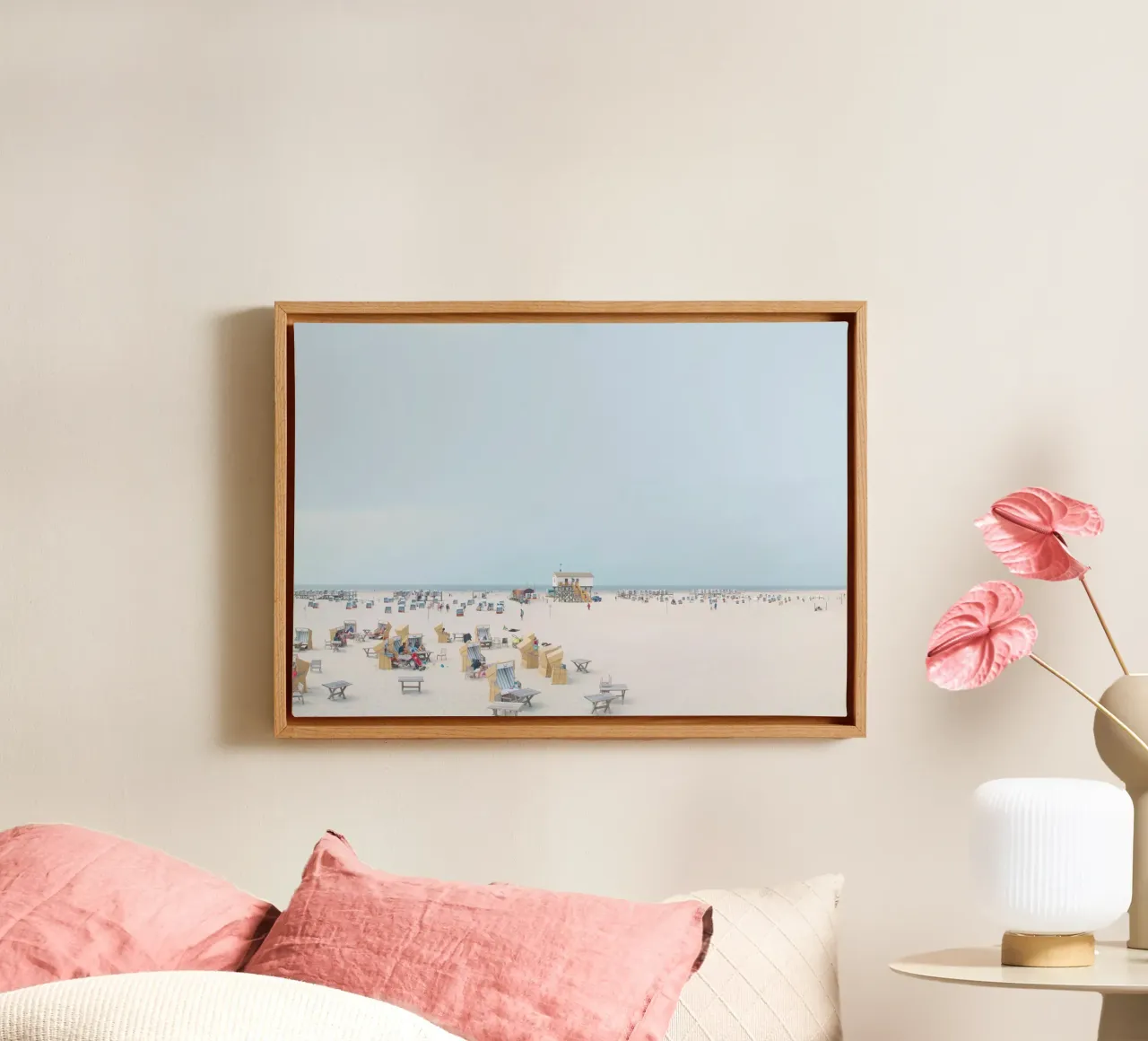 St. Peter Ording #01: Beach Escape tela con Cornice a cassetta da zenitt