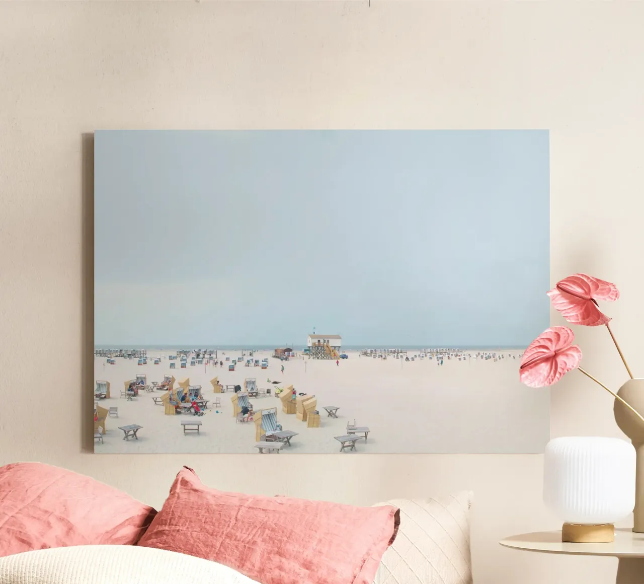 St. Peter Ording #01: Beach Escape tela con Cornice a cassetta da zenitt