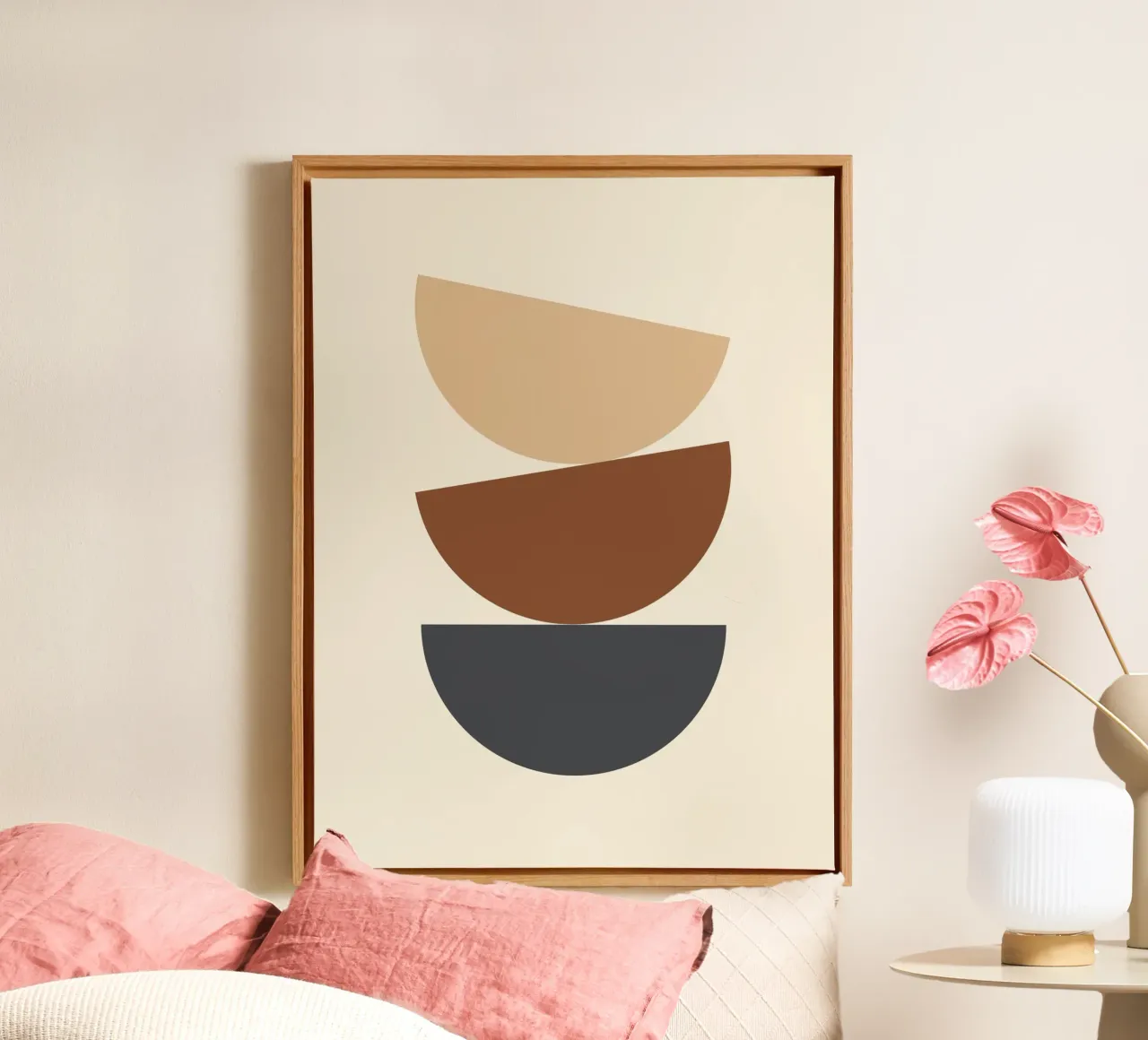 Astratto Boho metà secolo Pattern 12 tela da Paigaam Studio