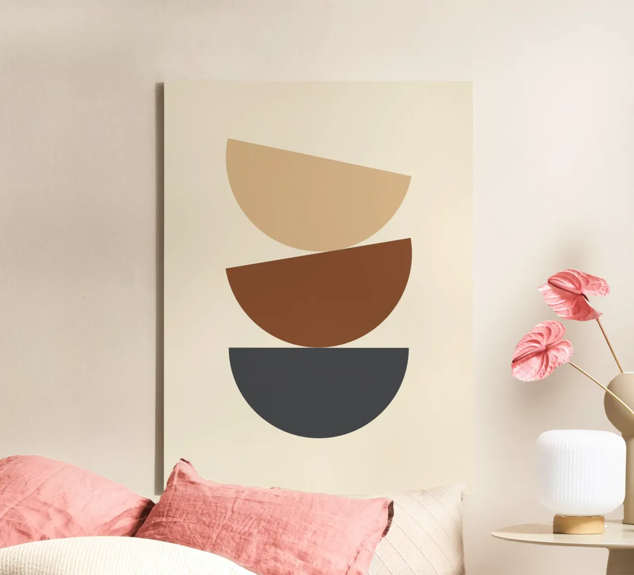 Astratto Boho metà secolo Pattern 12 tela da Paigaam Studio