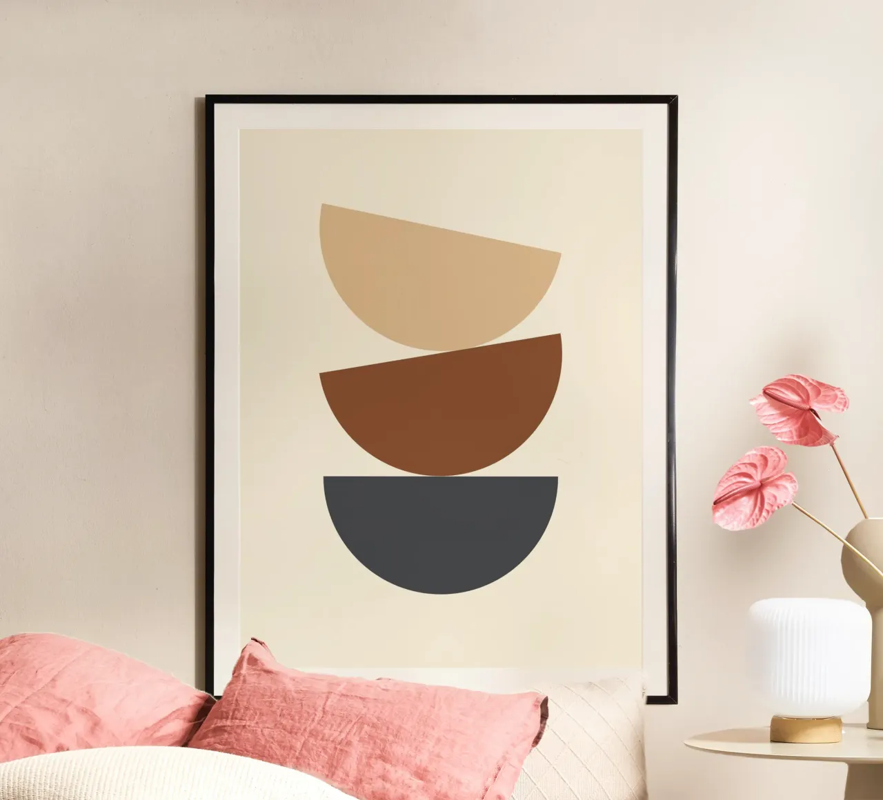 Astratto Boho metà secolo Pattern 12 carta hahnemühle da Paigaam Studio