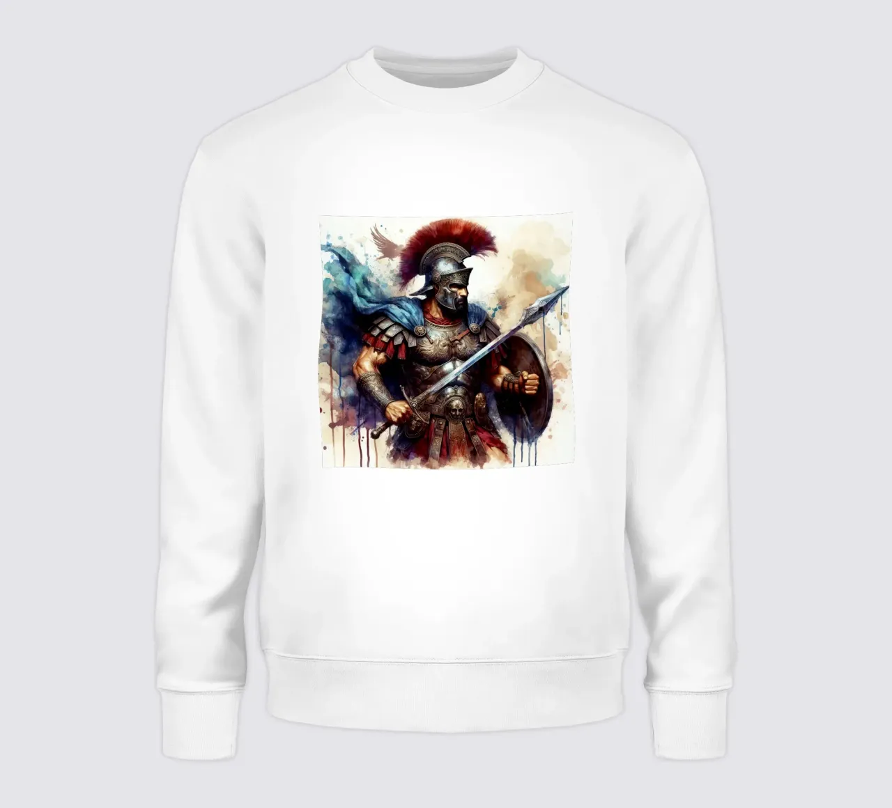 Guerriero romano in acquerello felpa da 🎁 ARTVI-SHOP