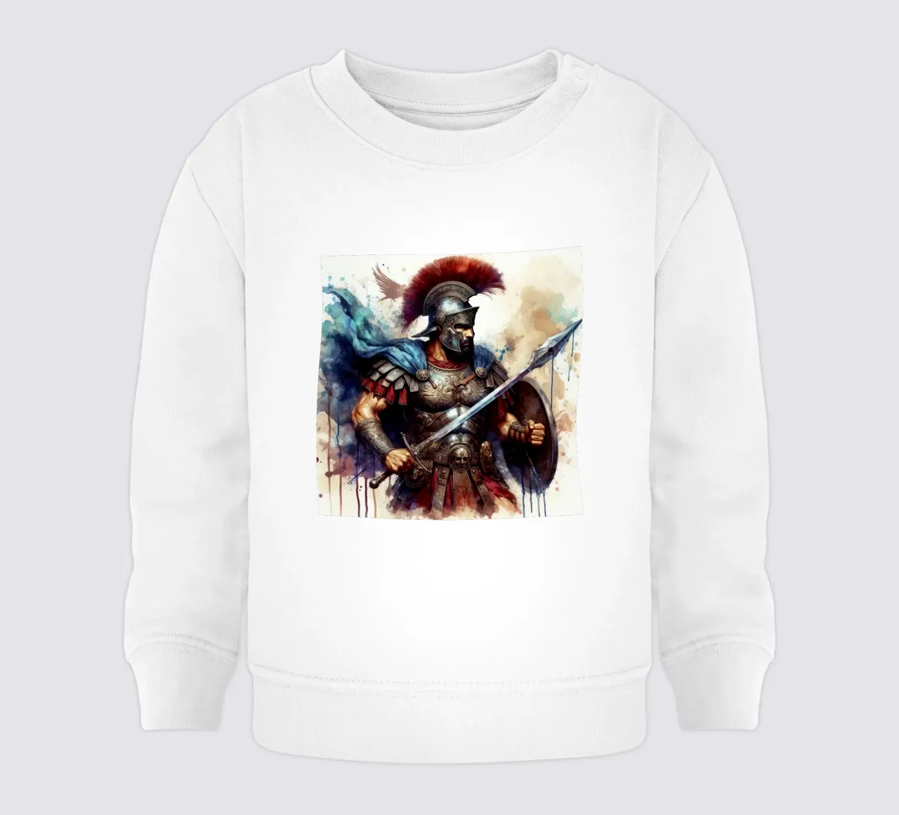 Guerriero romano in acquerello felpa neonato da 🎁 ARTVI-SHOP