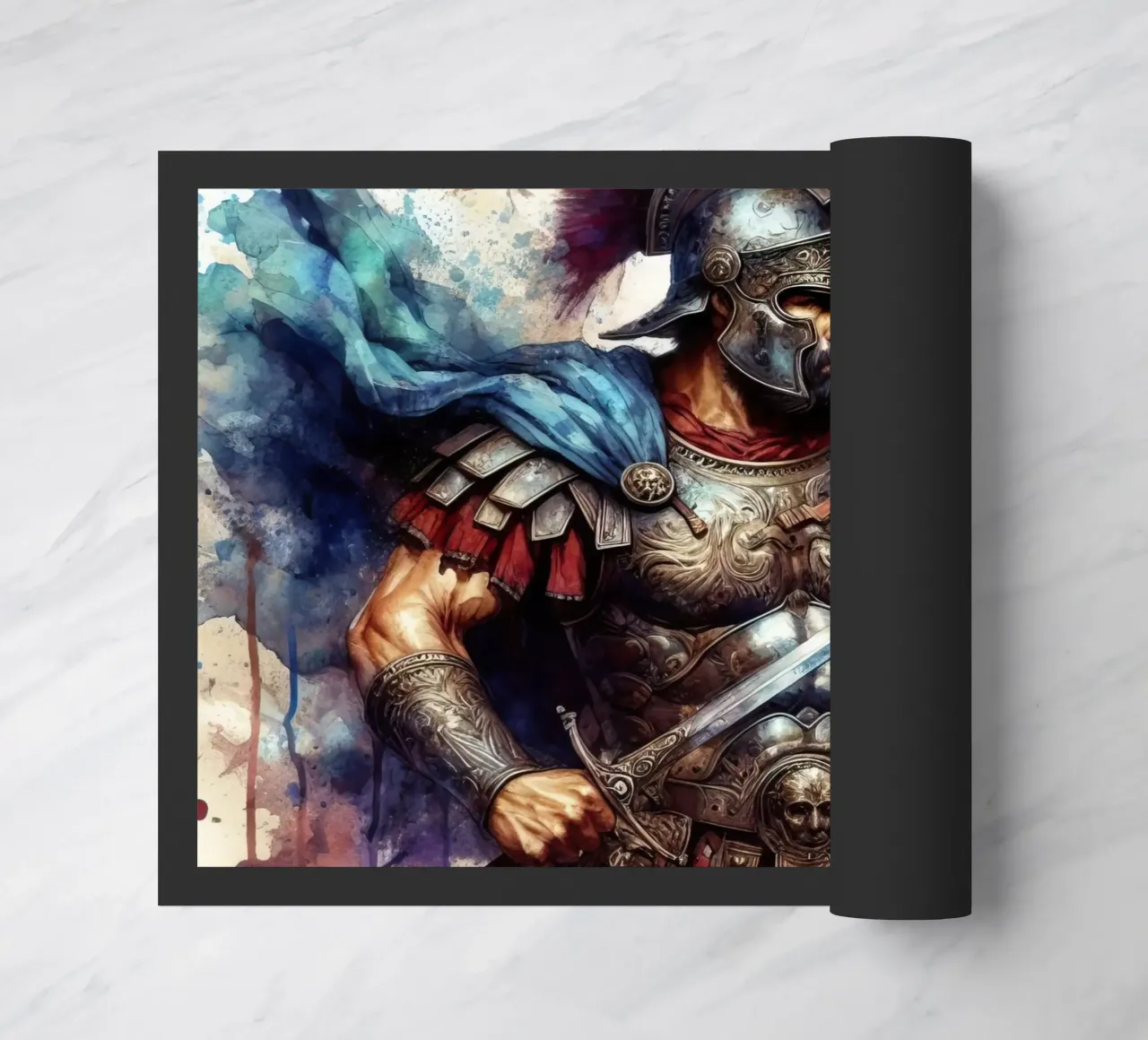 Guerriero romano in acquerello zerbino da 🎁 ARTVI-SHOP