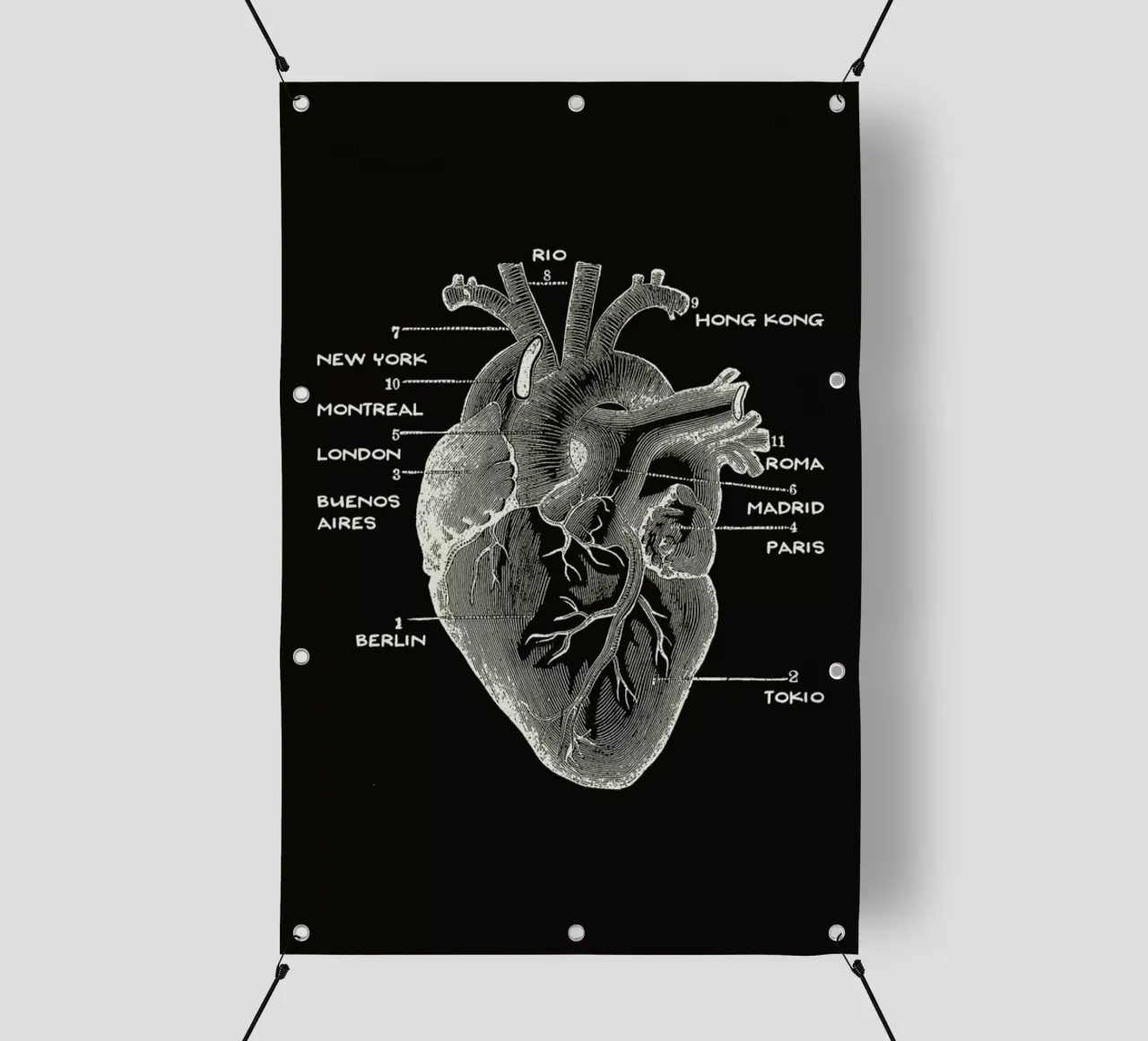 Nomad Heart telo in pvc da Tobe Fonseca