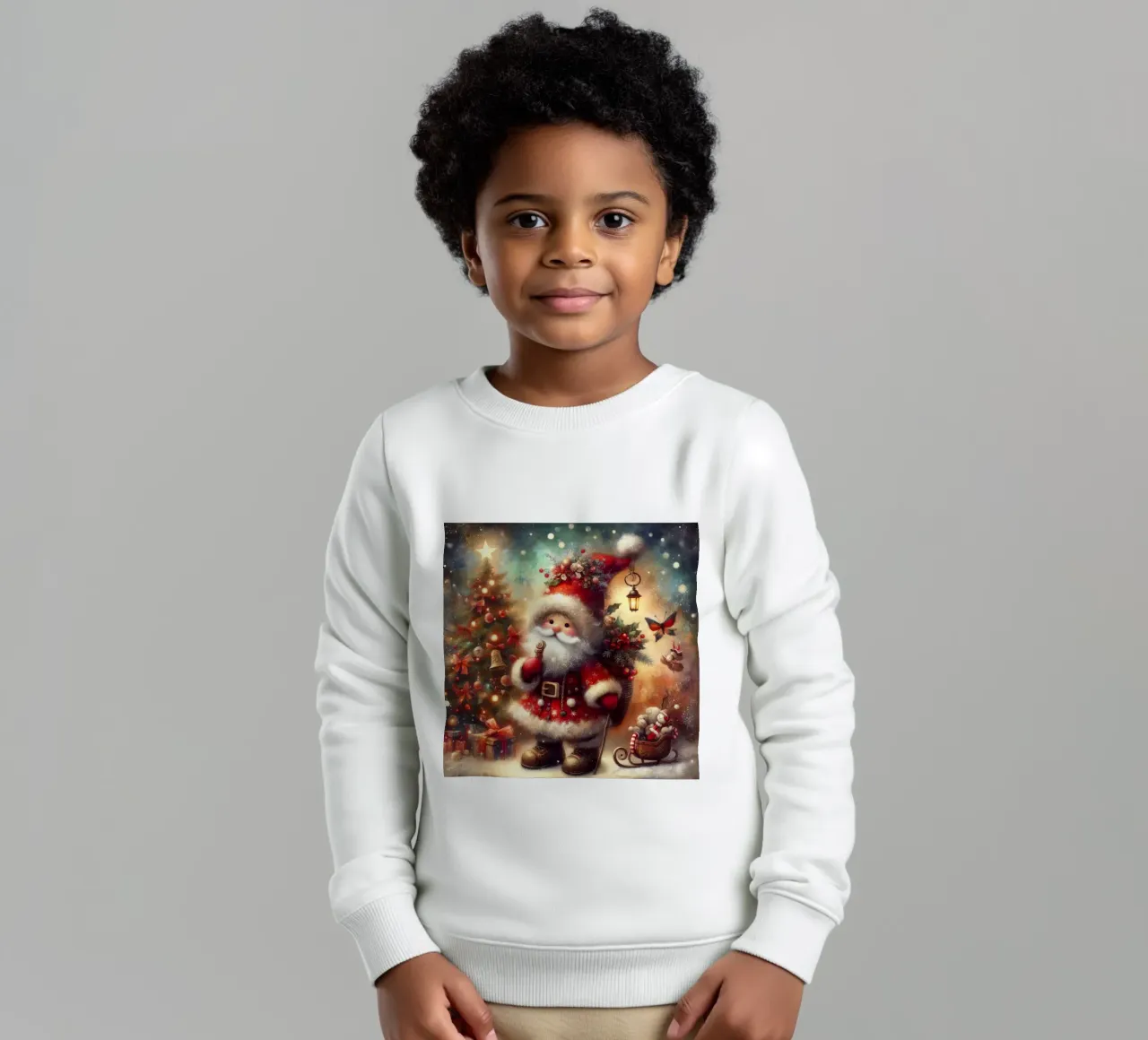 Santa Claus kids sweatshirt by 🎁 ARTVI-SHOP