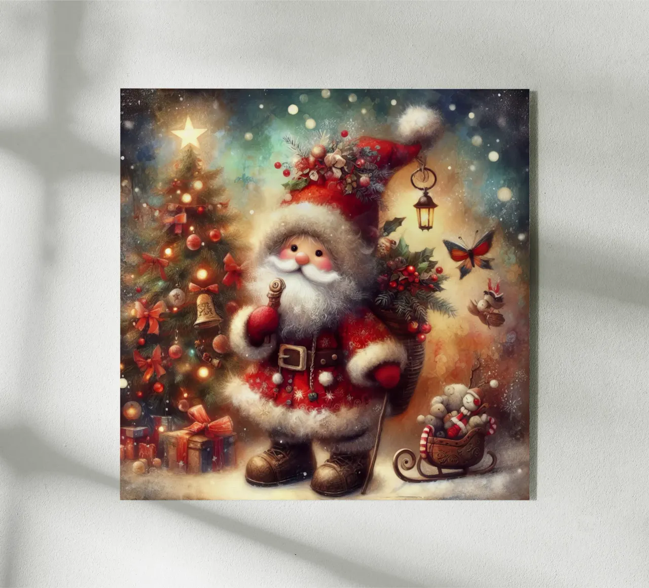 Babbo Natale plexiglass da 🎁 NOBELART