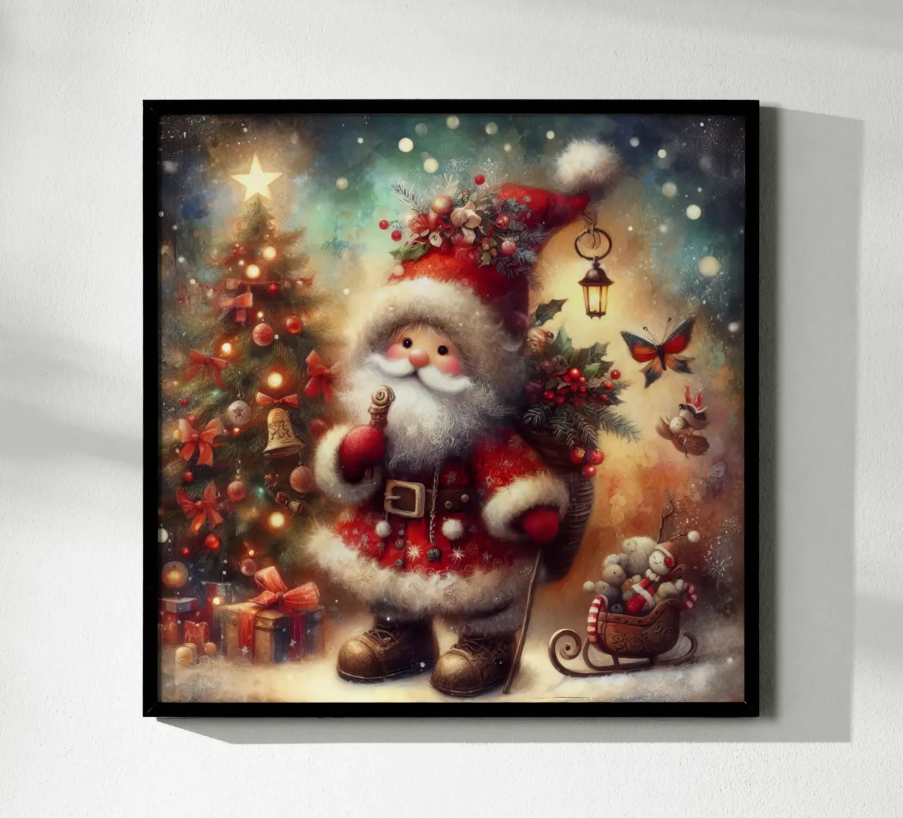 Santa Claus hahnemühle by 🎁 ARTVI-SHOP