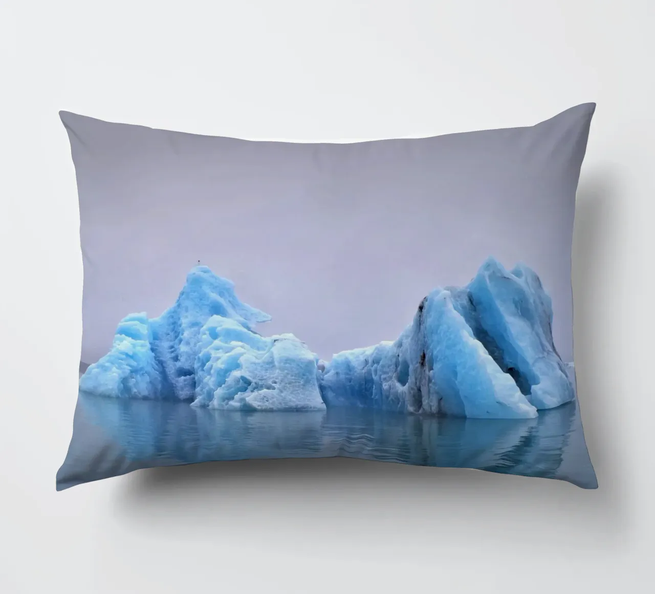 Iceland #02: majesty of blue ice cuscino da zenitt