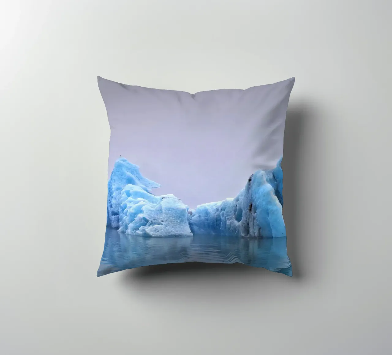 Iceland #02: majesty of blue ice cuscino da zenitt