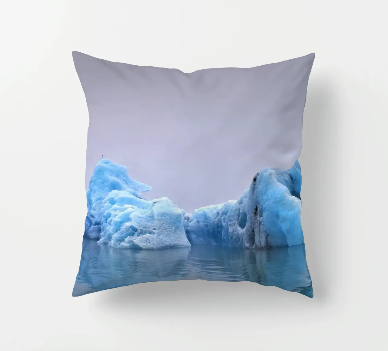 Iceland #02: majesty of blue ice cuscino da zenitt