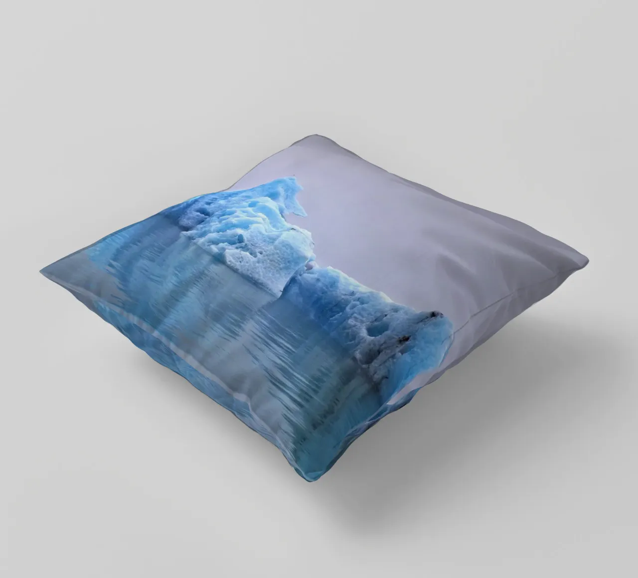 Iceland #02: majesty of blue ice cuscino da zenitt