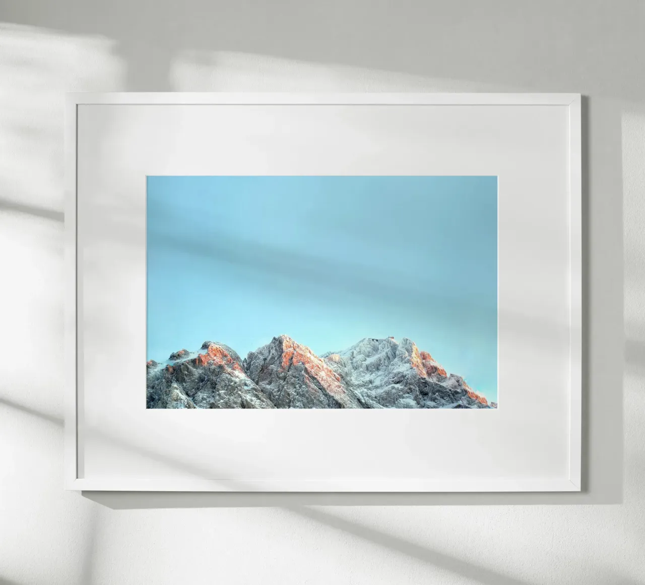 Majestic Zugspitze poster with aluminum frame by zenitt