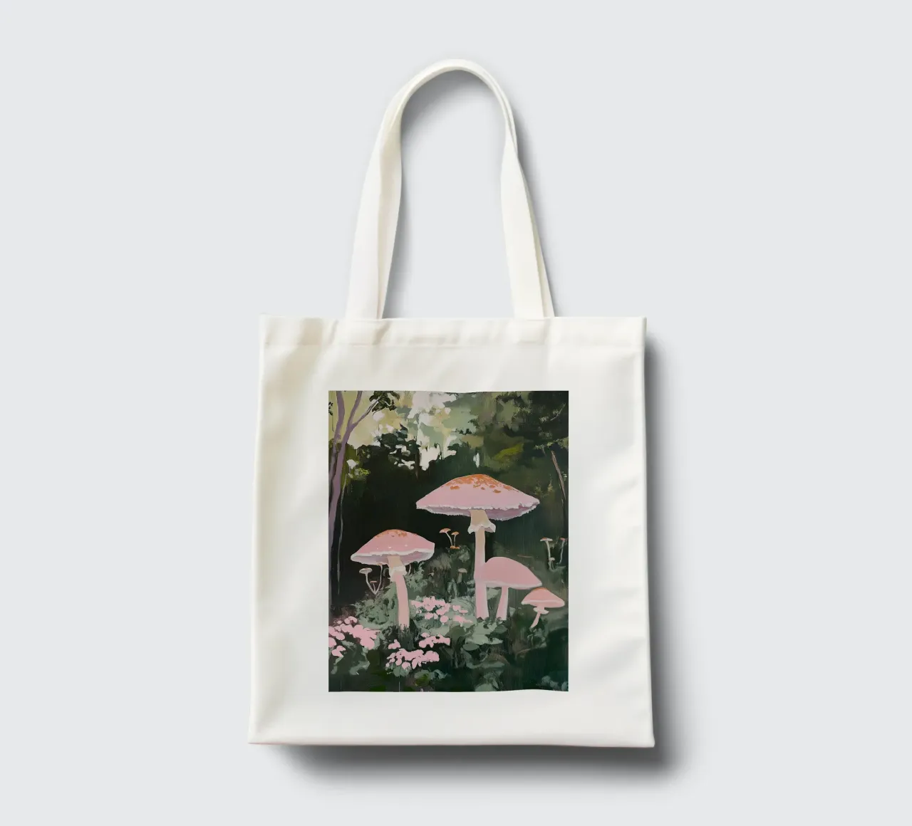 Funghi Pilze Wald Rosa I borsa in juta da Euphoria Theresa