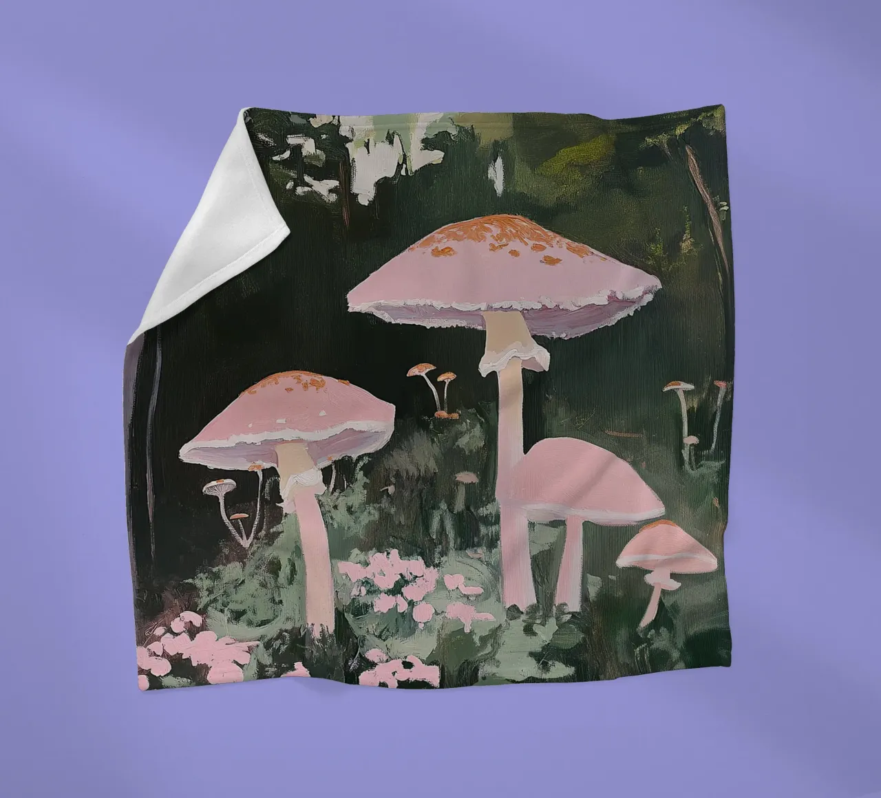 Funghi Pilze Wald Rosa I coperta in pile da Euphoria Theresa