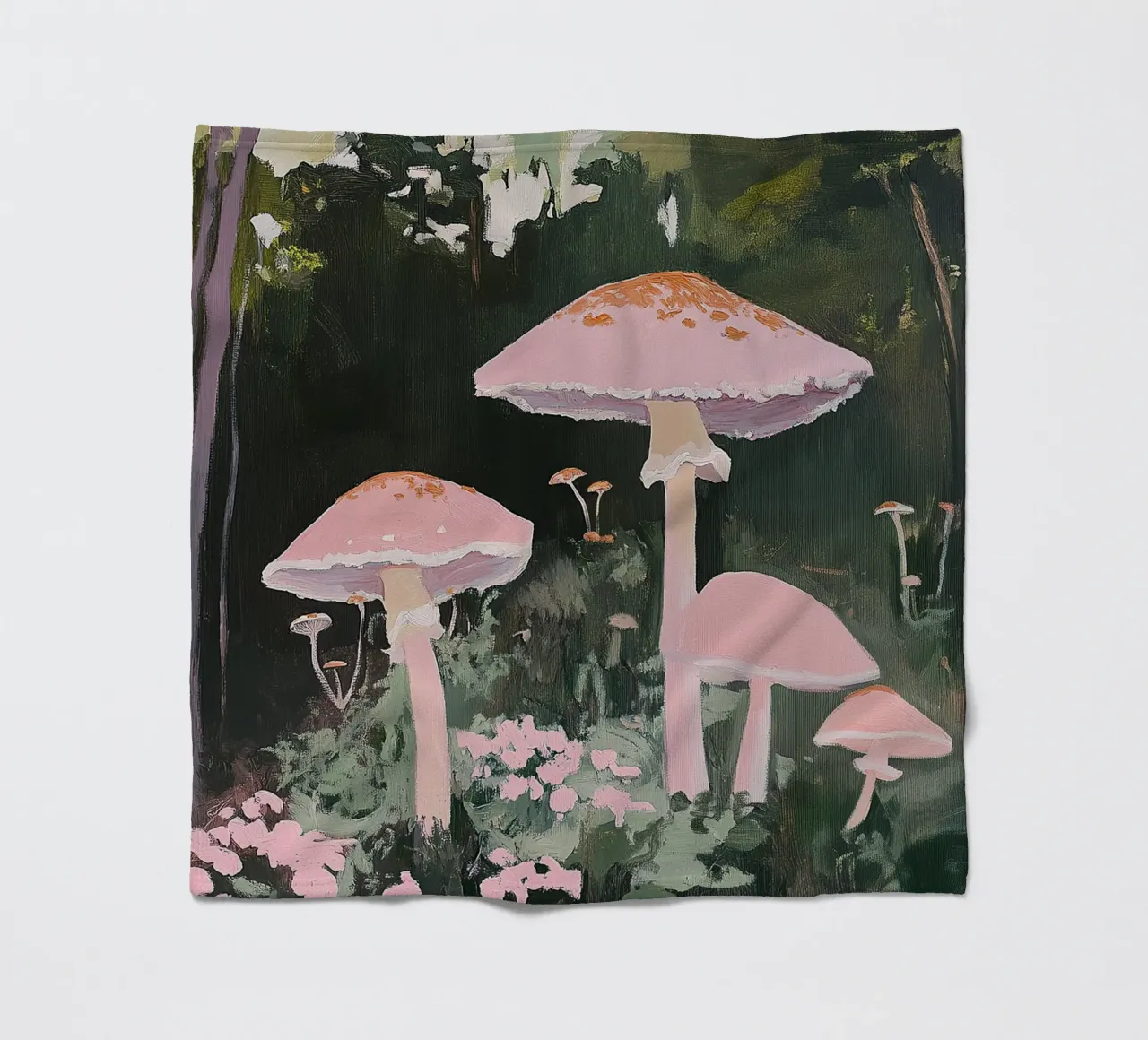 Funghi Pilze Wald Rosa I coperta in pile da Euphoria Theresa