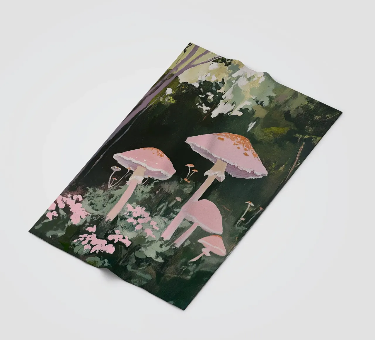 Funghi Pilze Wald Rosa I coperta in pile da Euphoria Theresa