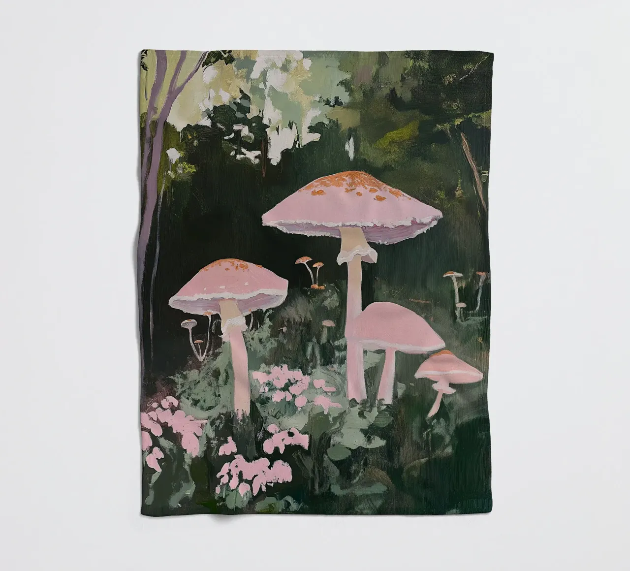 Funghi Pilze Wald Rosa I coperta in pile da Euphoria Theresa