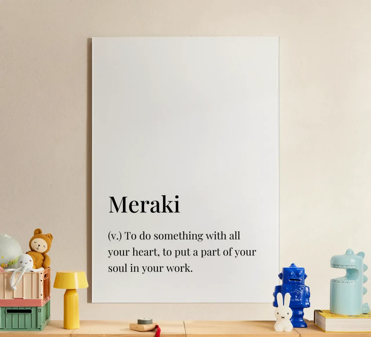 Definizione di Meraki plexiglass da Paigaam Studio