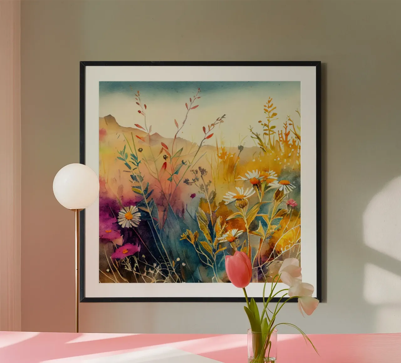 Prato pieno di fiori carta hahnemühle da Justyna Jaszke JBJart