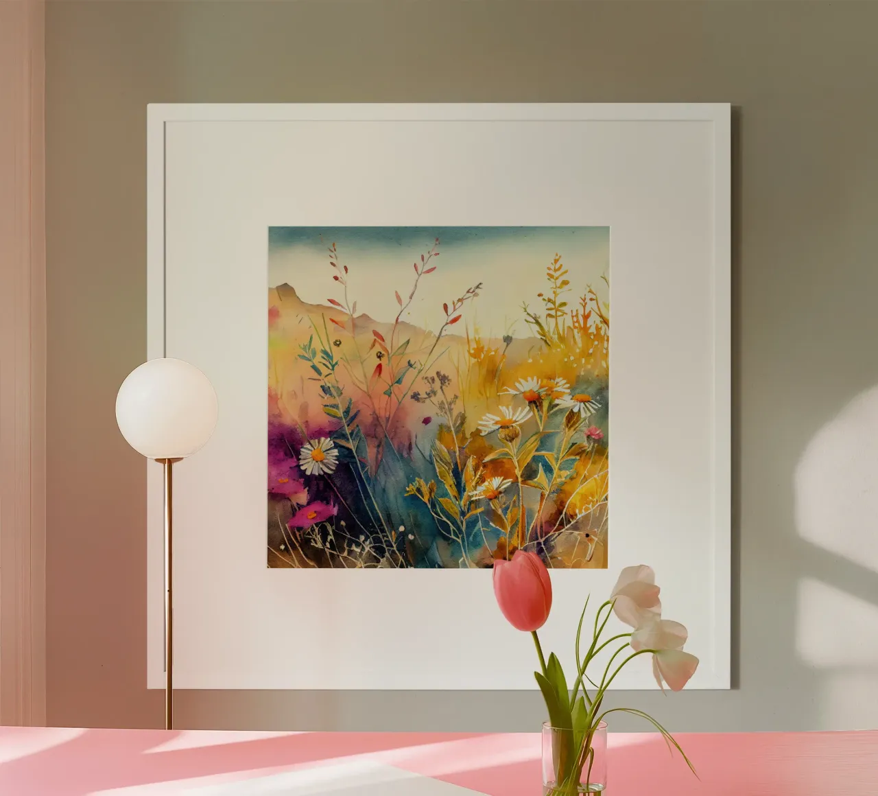 Prato pieno di fiori carta hahnemühle da Justyna Jaszke JBJart