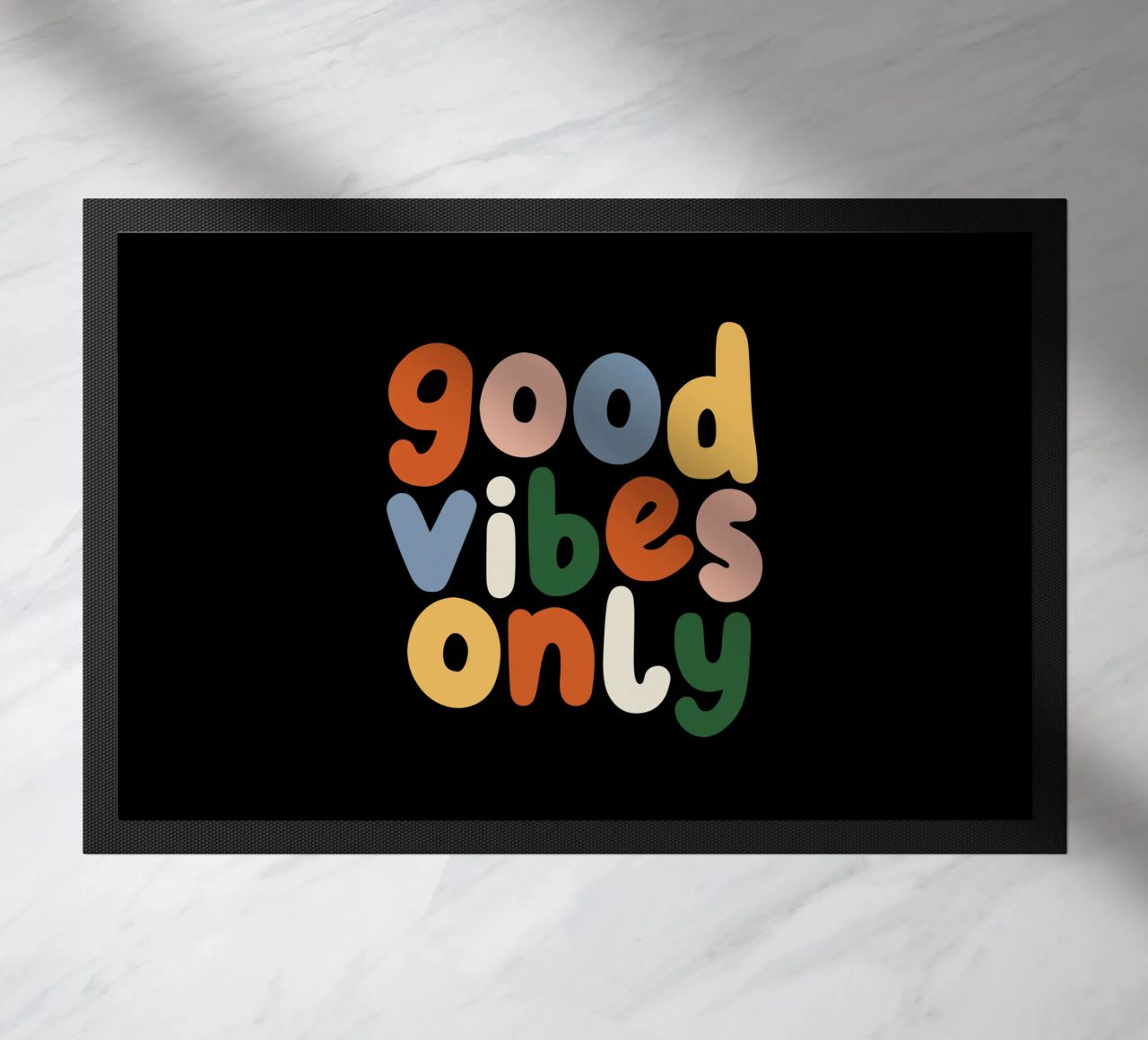 Good Vibes Only Colourful Typografie Design zerbino da THE MOTIVATED TYPE
