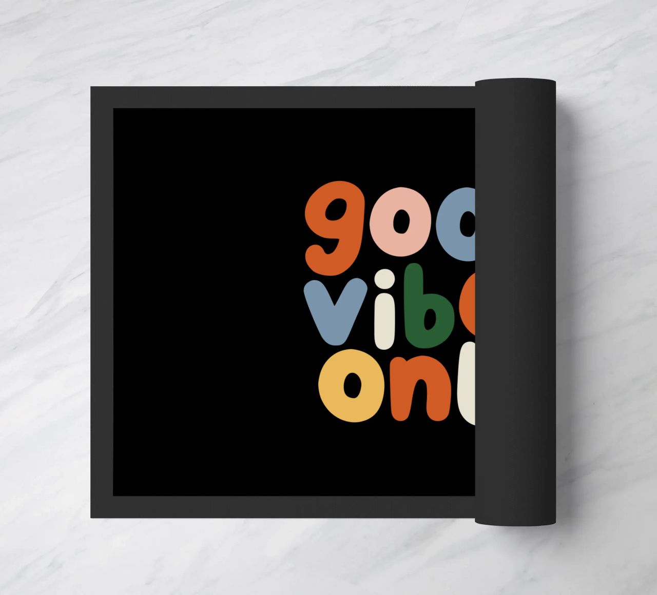 Good Vibes Only Colourful Typografie Design zerbino da THE MOTIVATED TYPE