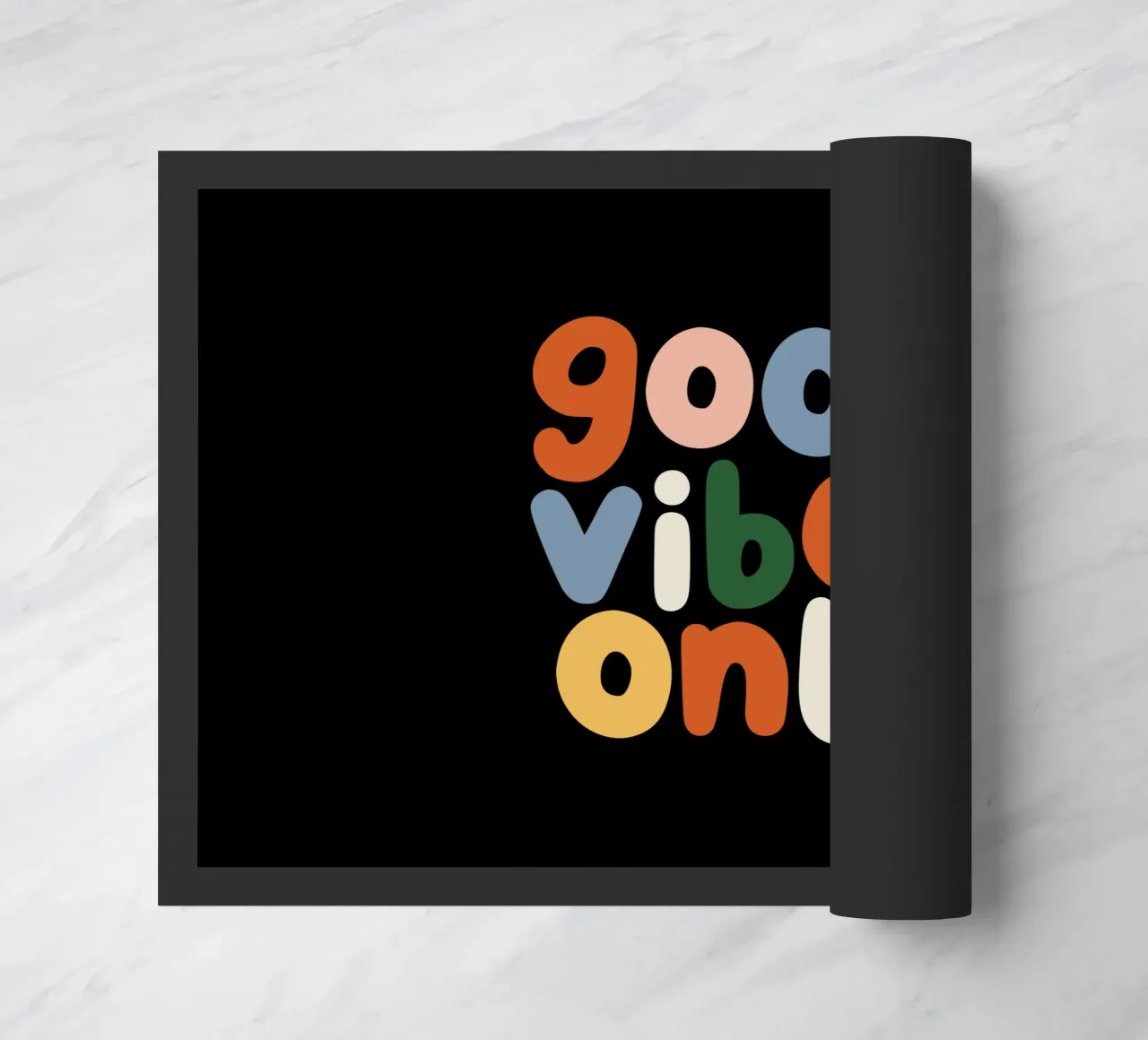 Good Vibes Only Colourful Typografie Design zerbino da THE MOTIVATED TYPE