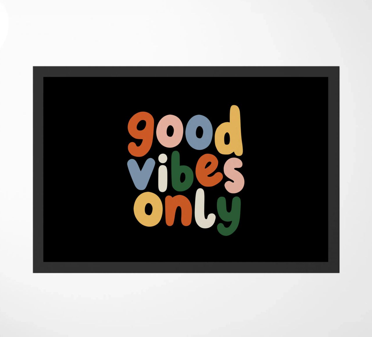 Good Vibes Only Colourful Typografie Design zerbino da THE MOTIVATED TYPE