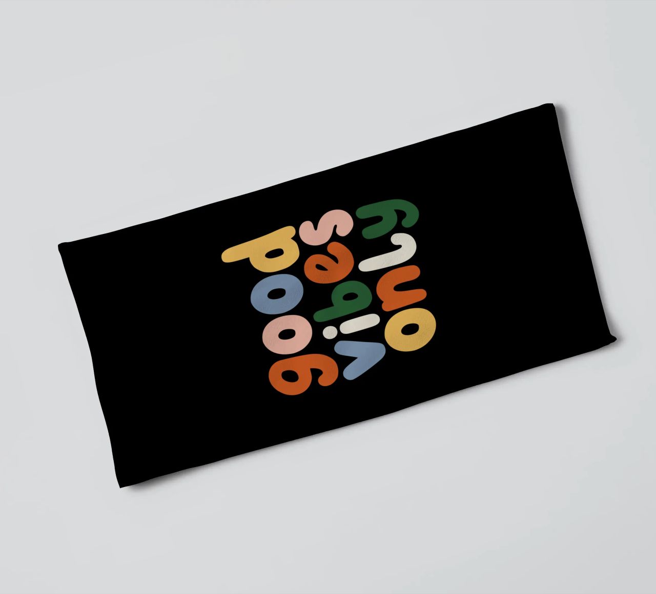 Good Vibes Only Colourful Typografie Design asciugamano da bagno da THE MOTIVATED TYPE