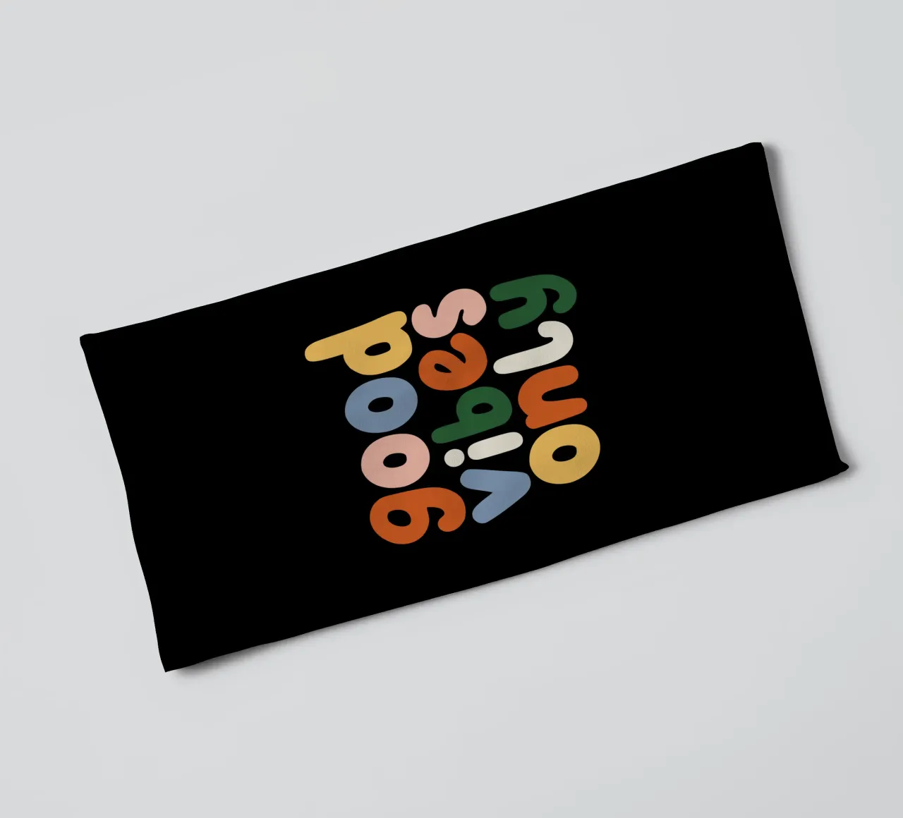 Good Vibes Only Colorful Typografie Design toalla de baño de THE MOTIVATED TYPE