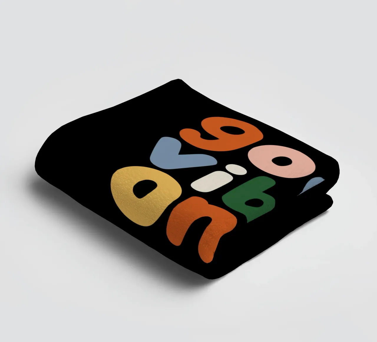 Good Vibes Only Colorful Typografie Design toalla de baño de THE MOTIVATED TYPE
