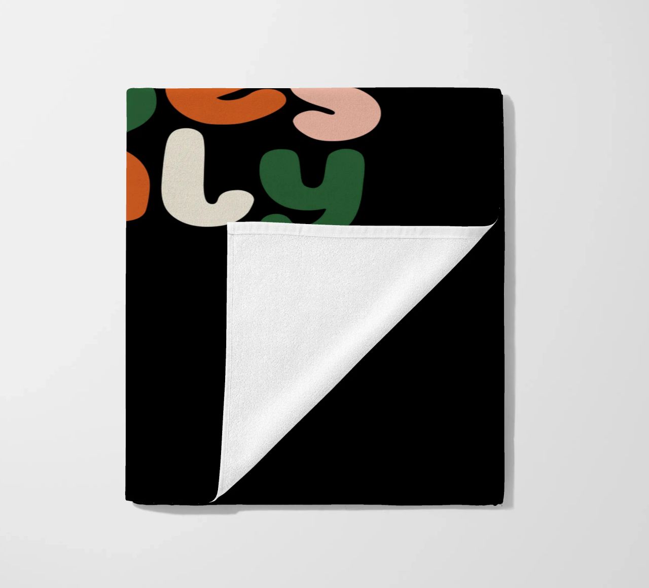 Good Vibes Only Colourful Typografie Design telo mare da THE MOTIVATED TYPE