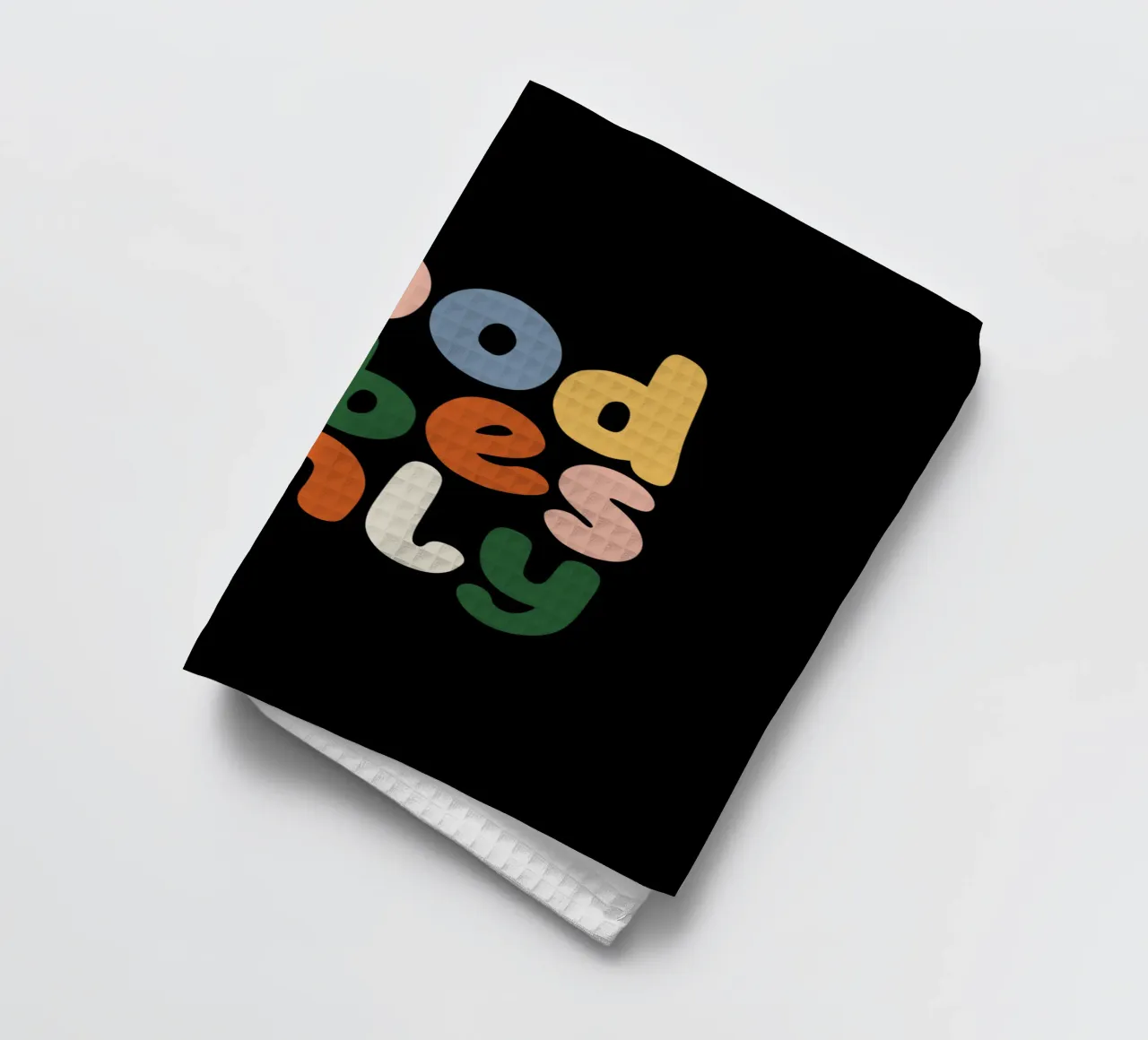 Good Vibes Only Colourful Typografie Design canovaccio da cucina da THE MOTIVATED TYPE