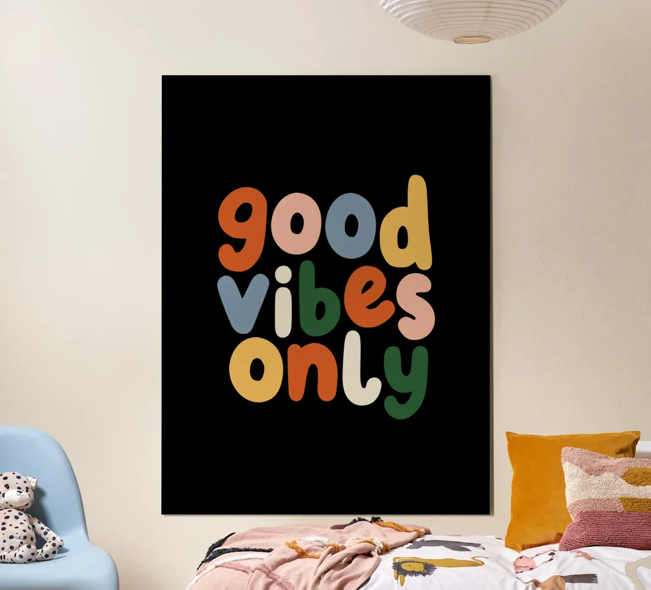 Good Vibes Only Colorful Typografie Design hahnemühle de THE MOTIVATED TYPE