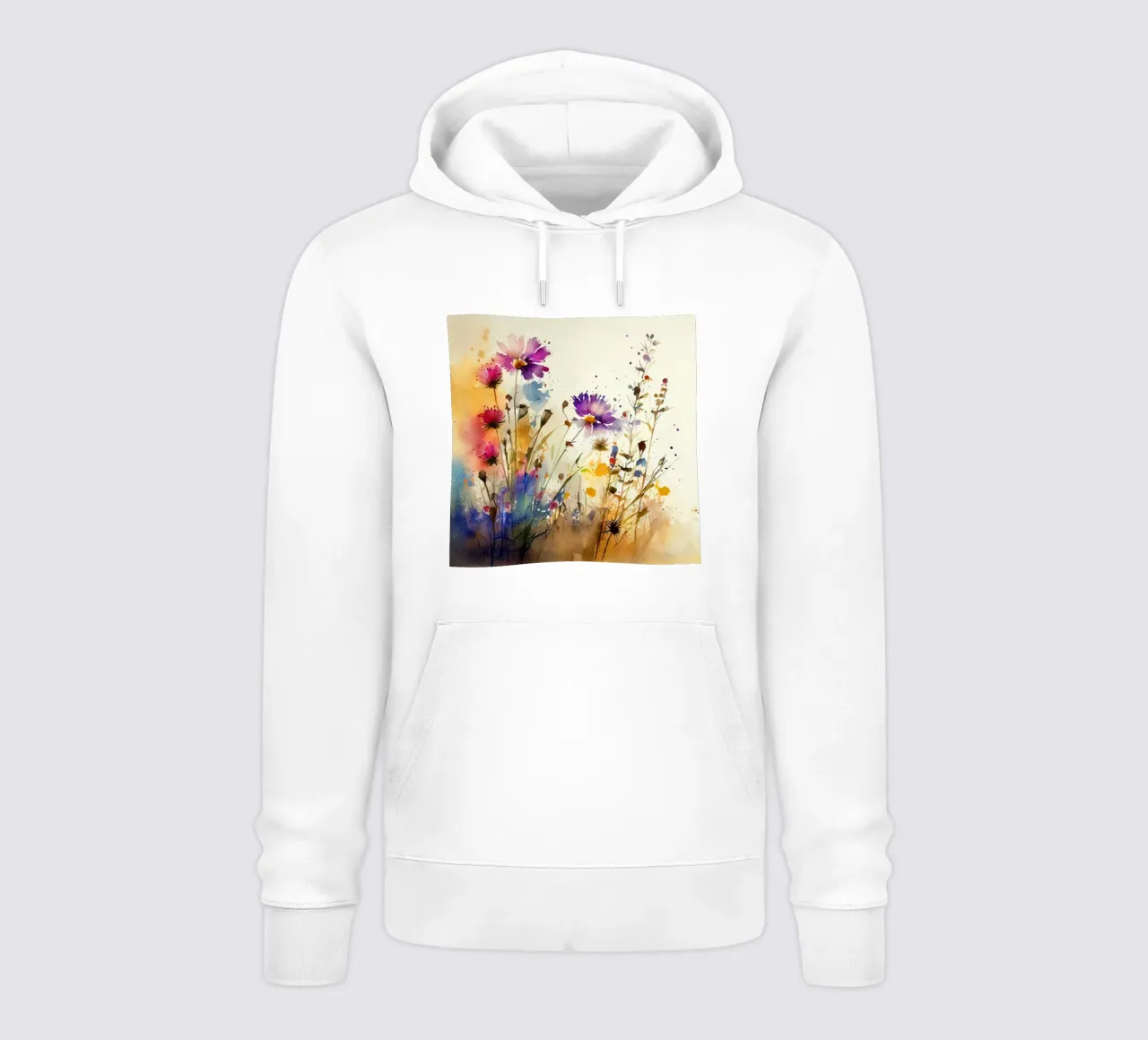 Prato pieno di fiori felpa con cappuccio da Justyna Jaszke JBJart