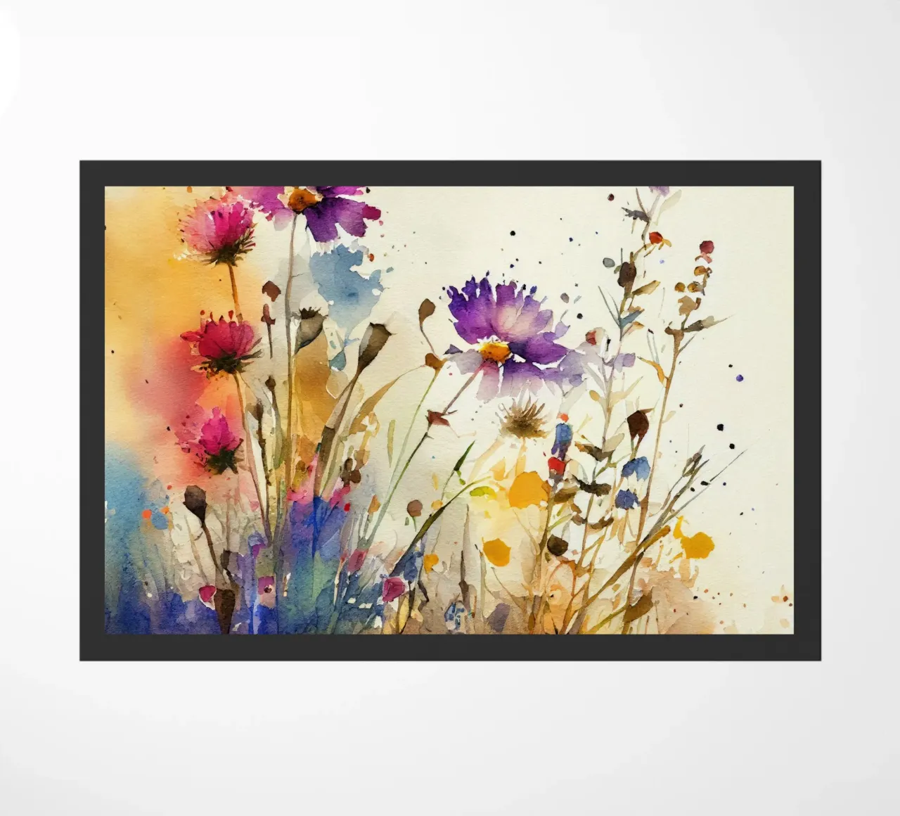 Prato pieno di fiori zerbino da Justyna Jaszke JBJart