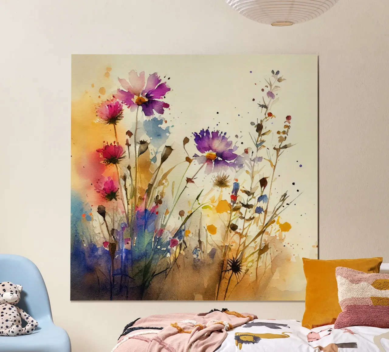 Prato pieno di fiori carta hahnemühle da Justyna Jaszke JBJart