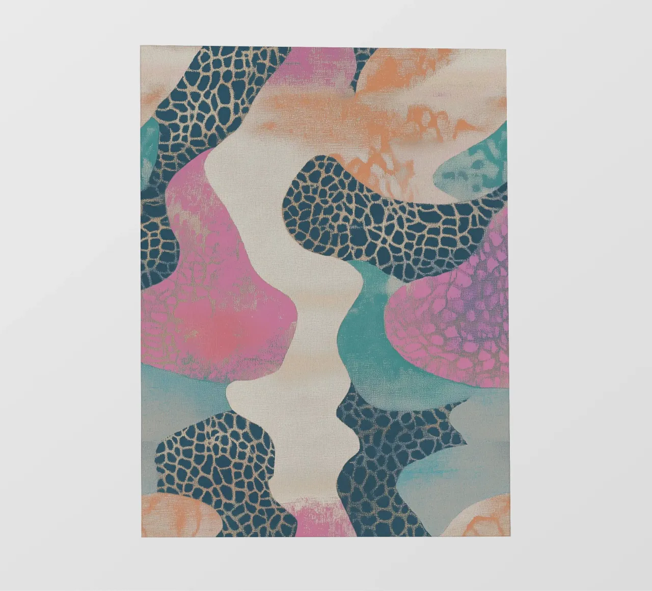 Retro Textil Collage Braga telo in pvc da Carinaprint