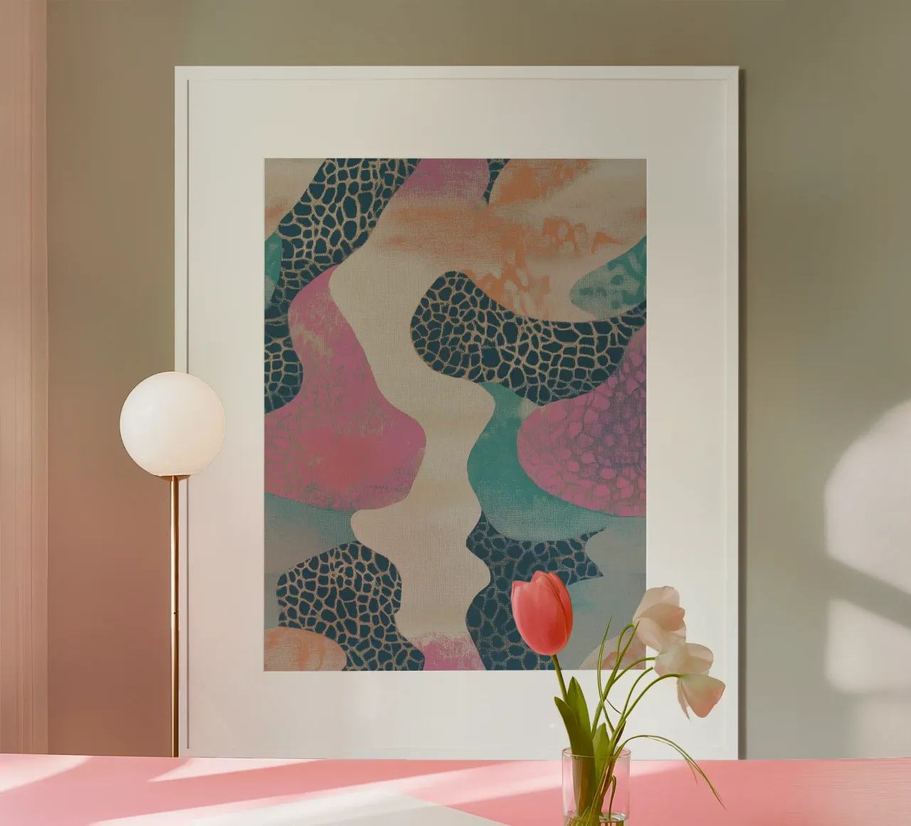Retro Textil Collage Braga poster da Carinaprint