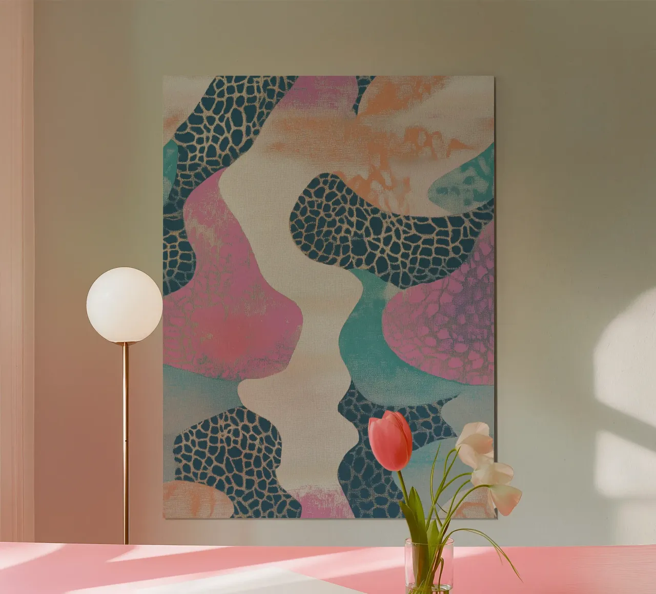 Retro Textil Collage Braga poster da Carinaprint