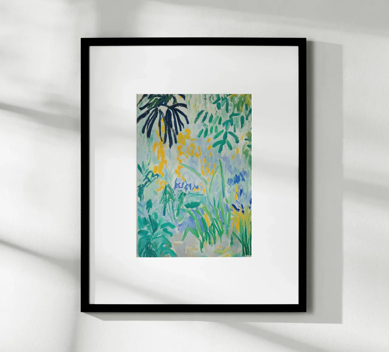 Matisse ispira il fauvismo Fiori di giardino I poster con telaio in legno da Euphoria Theresa